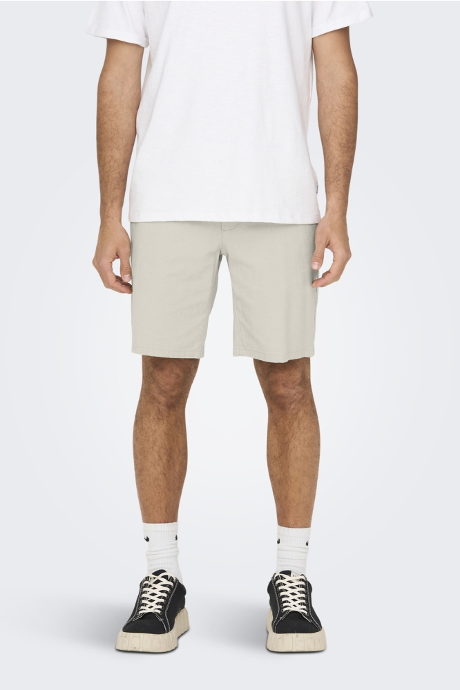 ONSMARK 0011 COTTON LINEN SHORTS NOOS 22024940 SILVER LINING